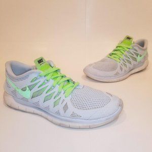 Nike Free 5.0 Running Sneakers Women's Size US 8.5 Blue Green White (642199-403)
